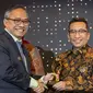 Penghargaan ICSA 2023 langsung diterima oleh Muhammad Toha Fauzi, Direktur Operasi I Brantas Abipraya di Hotel Bidakara, Jakarta.