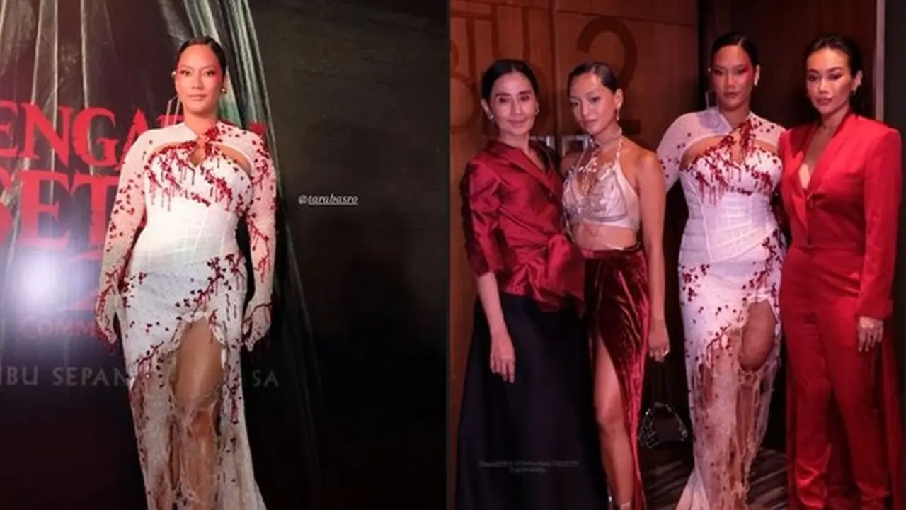 6 Potret Tara Basro di Gala Premiere Pengabdi Setan 2, Tampil Dramatis