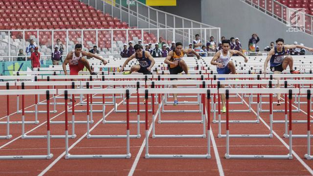 Final 110 Meter Lari Gawang Putra