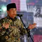 Ketua DPR Ade Komarudin memberikan sambutan saat peringatan HUT Pancasila ke 70 di DPR, Jakarta, Kamis (26/5/2016). (Liputan6.com/Johan Tallo)