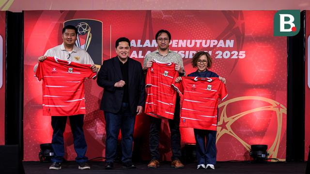 Foto: Malam Penutupan Piala Presiden 2025, Maruarar Sirait Apresiasi Emtek Media