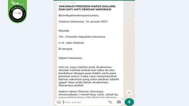 Cek Fakta Tidak Benar Penyuntikan Vaksin Covid 19 Jokowi Gagal Dan Harus Diulang Cek Fakta Liputan6 