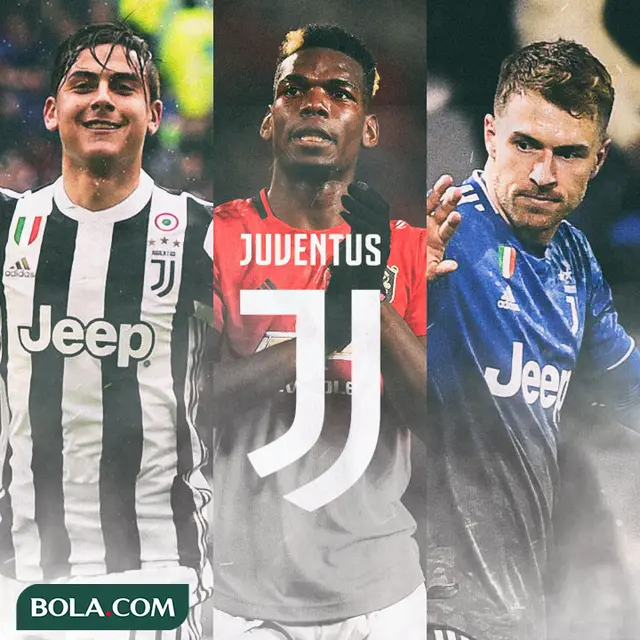 Juventus - Paulo Dybala, Paul Pogba, Aaron Ramsey