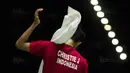 Tunggal putra Indonesia, Jonatan Christie, saat bertanding melawan pemain Thailand, Khosit Phetpradab, di Axiata Arena, Kuala Lumpur, Selasa (29/8/2017). Jonatan Christie menang 21-19, 21-10 atas Khosit Phetpradab. (Bola.com/Vitalis Yogi Trisna)