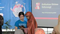 Roadshow program SisBerdaya di Makassar untuk mengedukasi dan mengajak wirausahawan perempuan mendaftarkan usahanya/Istimewa.