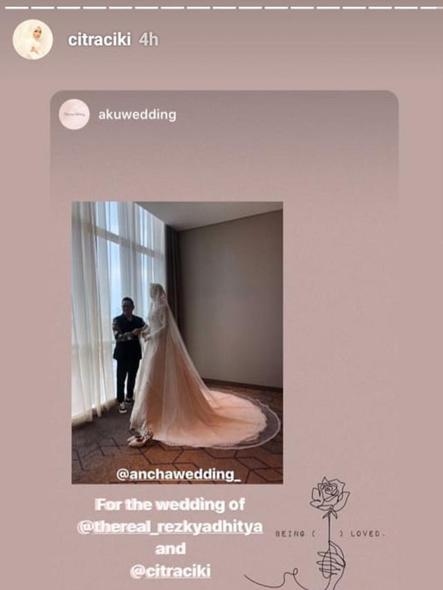 Gaun Citra Kirana (Instagram/citraciki - akuwedding)