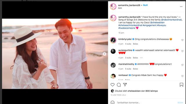 Ibunda Chelsea Islan Sambut Rob Clinton Kardinal Bergabung di Keluarganya usai Lamar Sang Putri