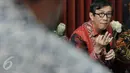Menkumham Yasonna Laoly memberikan keterangan pers terkait surat pengaktifan kembali kepengurusan Golkar Munas Riau, Jakarta, Kamis (28/1/2016). SK Kepengurusan Partai Golkar Munas Riau diaktifkan untuk 6 bulan ke depan. (Liputan6.com/Johan Tallo)