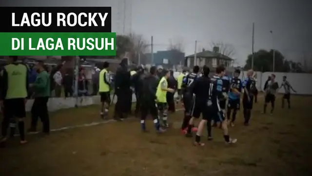 Berita video lagu film tinju yang terkenal, "Rocky", menghiasi laga rusuh yang melibatkan klub Arsenal di Argentina pada Sabtu (8/7/2017).