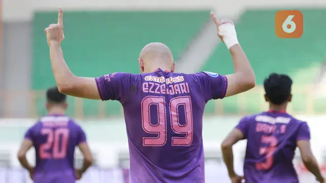 Foto: Gol Injruy Time Ilham Udin Armaiyn Tentukan Kemenangan PSM Makassar atas Persik Kediri dalam Pekan ke-4 BRI Liga 1 2021 / 2022