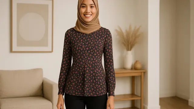 7 Tips Memilih Blouse Motif Bunga agar Terlihat Langsing dan Proporsional