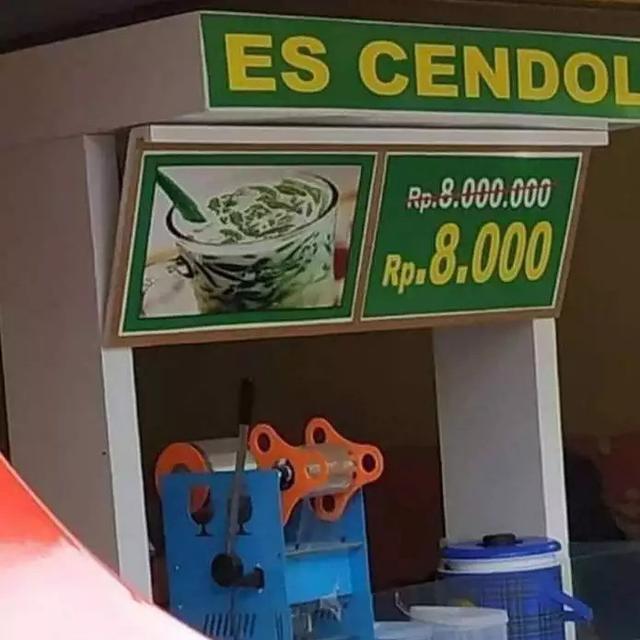 6 Penulisan Harga Nyeleneh Ini Bikin Pembeli Bingung, Harus Teliti