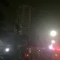 Apartemen Parama di Jalan RA Kartini, Lebak Bulus, Jakarta Selatan, yang terbakar. (Liputan6.com/Andreas Gerry Tuwo)