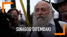 Tempat ibadah warga Yahudi atau sinagog ditembak oleh orang tak dikenal. Akibat kejadian ini, seorang wanita tewas dan tiga lainnya terluka.