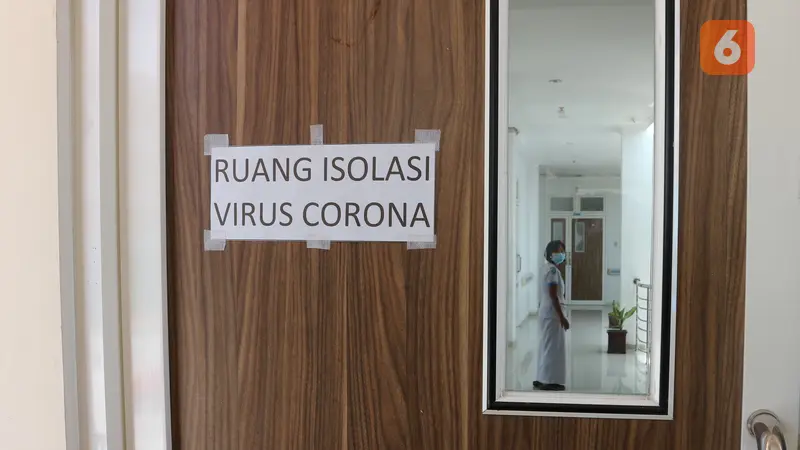 ruang isolasi di RSUD Undata Palu