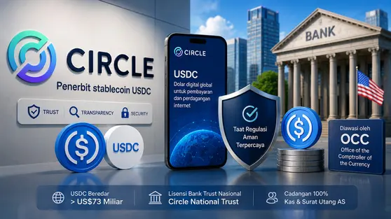 Penerbit Stablecoin USDC Circle Resmi Dapat Izin Bank