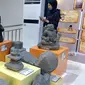 Museum Mpu Purwa Malang dilengkapi teknologi QR Code menyajikan informasi digital untuk pengunjung (Liputan6.com/Zainul Arifin)