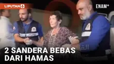 Dua orang lansia dibebaskan kelompok hamas dari status tawanan perang. Meraka dibawa ke perbatasan negara Mesir.