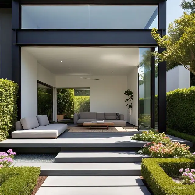 Rumah Minimalis dengan Taman Kecil