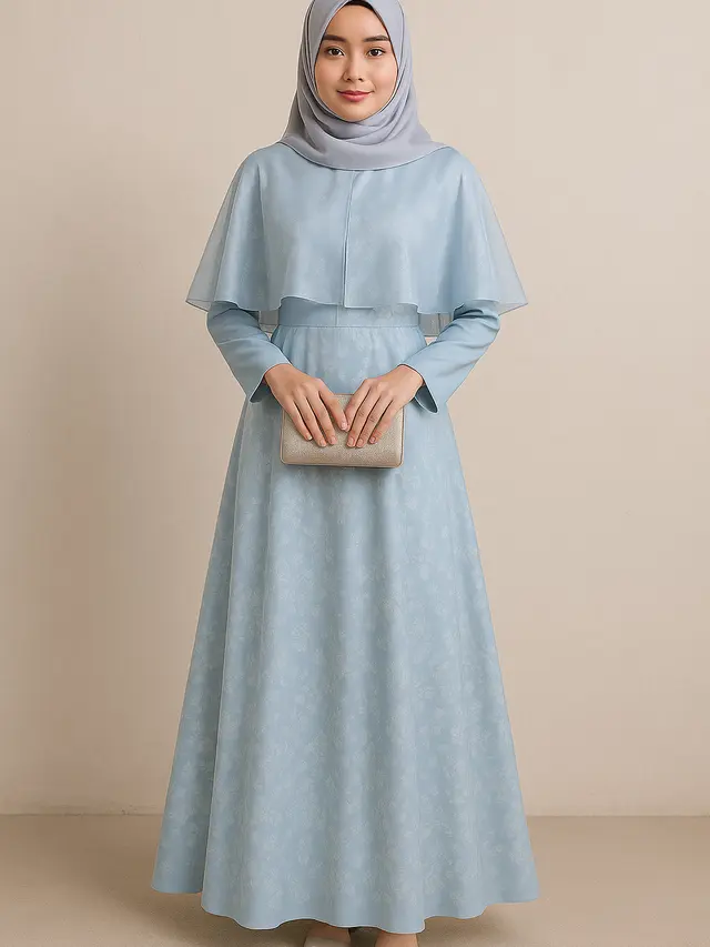 Gamis Motif Floral Warna Pastel Terbaru (Foto: ChatGPT)