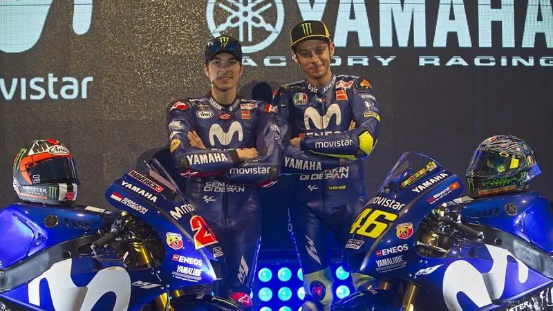 Valentino Rossi dan Maverick Vinales.