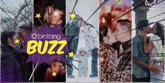 Hati-hati baper, 5 pasangan suami istri seleb ini unggah foto ciuman bibir di instagram