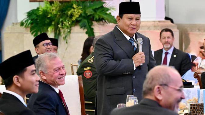 Prabowo Ungkap Rasa Bahagia Dikunjungi Sahabatnya, Raja Yordania Abdullah II