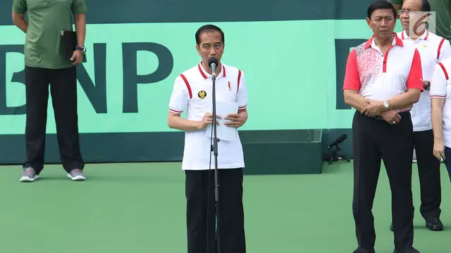 Jokowi Resmikan Lapangan Tenis Senayan