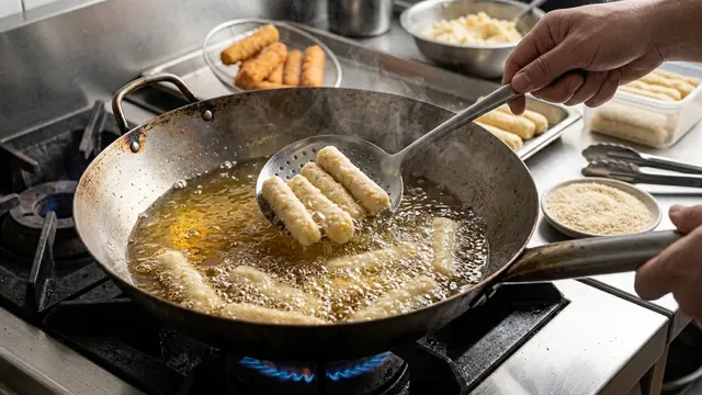 Ilustrasi resep stik kentang keju