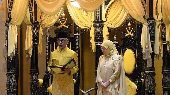 Pemimpin negara bagian Pahang, Sultan Abdullah Ri'ayatuddin, dilantuk menjadi Raja Malaysi yang baru pada Kamis 24 Januari 2019 (Bernama)