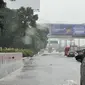 Imbas tingginya curah hujan sejak dua hari terakhir, terpantau munculnya genangan air setinggi 10 cm di ruas Tol Sedyatmo arah Bandara Soekarno-Hatta (Soetta), muka dari Km 26 dan arah Jakarta di Km 25+100 dan Km 31.