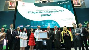 Pencatatan perdana saham PT Super Bank Indonesia Tbk (SUPA), Rabu, (17/12/2025). (Foto: BEI)