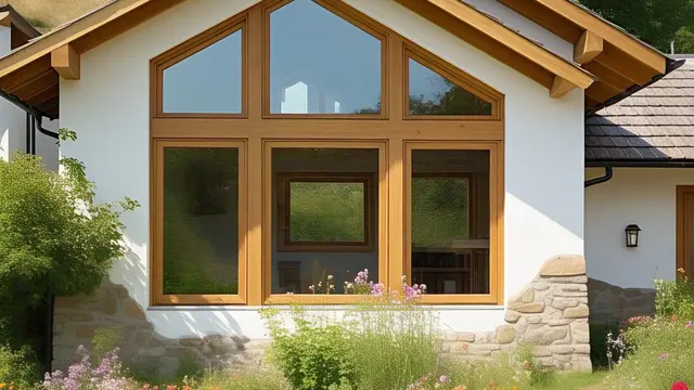 Gambar Rumah Sederhana Ukuran 6x9 di Desa dengan Taman Sejuk (created by AI)