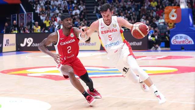 Foto: Kanada Curi Tiket Perempat Final Piala Dunia FIBA 2023 dari Juara Bertahan Spanyol, Dillon Brooks dan Kolega Riuhkan Indonesia Arena