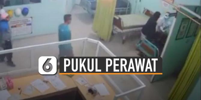 VIDEO: Viral Pria Pukul Perawat Berhazmat Saat Bertugas