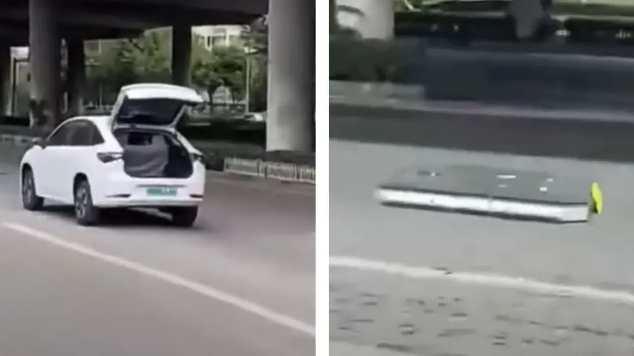 Baterai Mobil Listrik Copot di Tengah Jalan (Carscoops)
