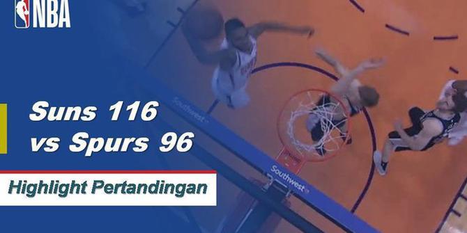 Cuplikan Hasil Pertandingan NBA : Suns 116 vs Spurs 96