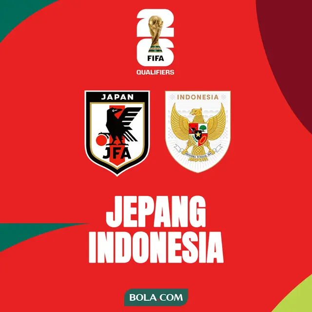 Kualifikasi Piala Dunia 2026 Zona Asia - Jepang Vs Timnas Indonesia - Ilustrasi Logo (Bola.com/Adreanus Titus)