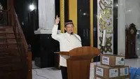 Kasatgas Tito Tarawih bersama Warga,  Siap Dukung Penyelesaian Masjid Islamic Centre Lhokseumawe