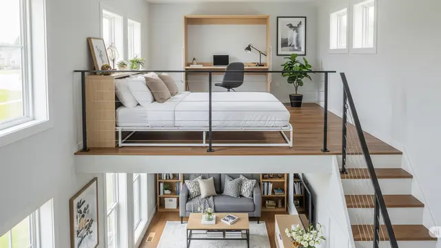 Cara Membuat Rumah Kecil dengan Mezzanine (Foto: Gemini AI)