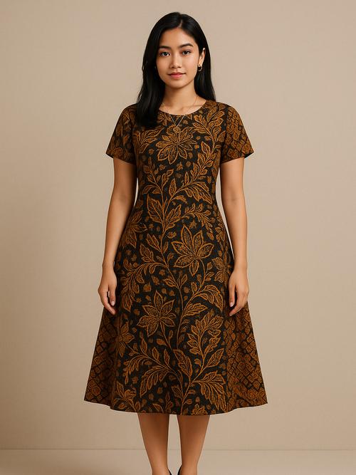 sachin and babi light blue dress 6 Model Baju Batik Terusan, Inspirasi Tampil Menawan dan Elegan