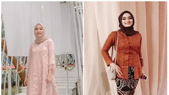 10 Kebaya Brokat Modern Hijab