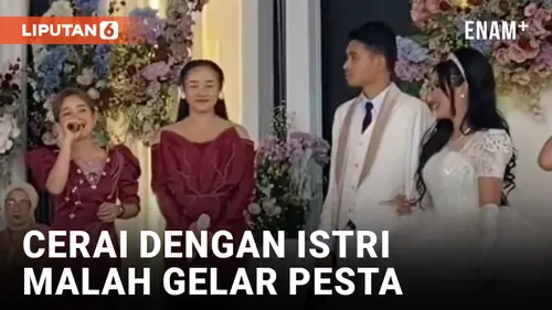 VIDEO: Cerai dengan Istri, Pria di Lampung Gelar Pesta Mewah