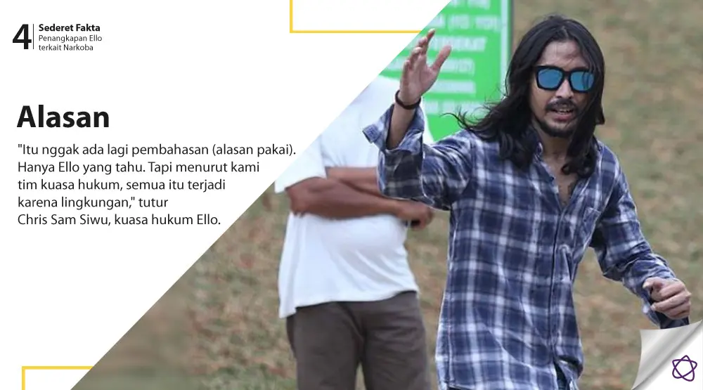 Sederet Fakta Penangkapan Ello terkait Narkoba. (Foto: Nurwahyunan, Desain: Nurman Abdul Hakim/Bintang.com)