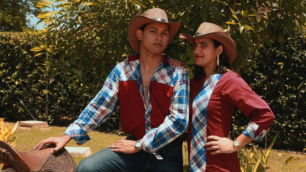 Ilustrasi Cowboy Outfit Look