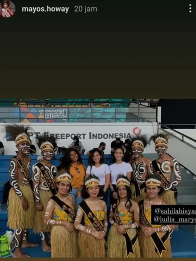 7 Potret Sahila Hisyam Datang ke PON XX Papua, Beri Dukungan