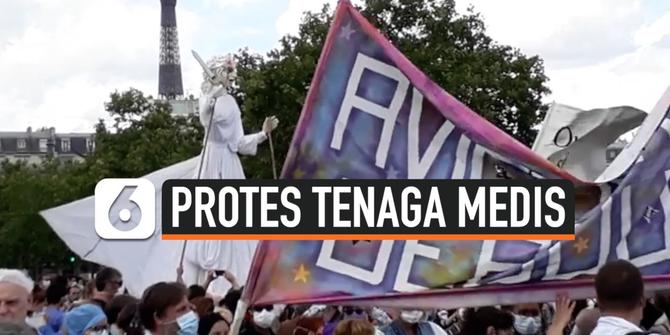 VIDEO: Tenaga Medis Prancis Turun ke Jalan Protes Minta Naik Gaji