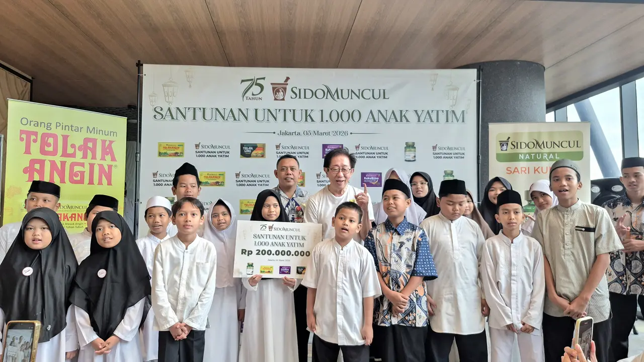 Berbagi Kasih di Bulan Ramadan, Sido Muncul Beri Santunan Rp200 Juta untuk 1.000 Anak Yatim di Jakarta