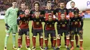 Belgia menduduki peringkat kelima pda rangking FIFA dengan mengoleksi poin sebanyak 1265. (AFP/John Thys)