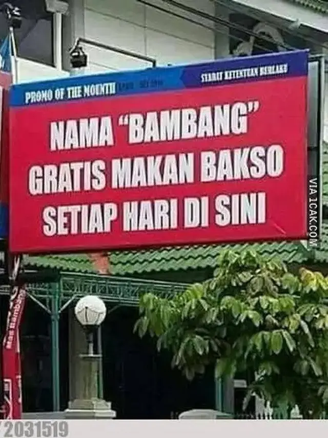 6 Tulisan Kocak di Warung Bakso Ini Bikin Geleng Kepala
